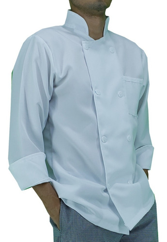 Filipina Chef Hombre Blanca En Poliéster