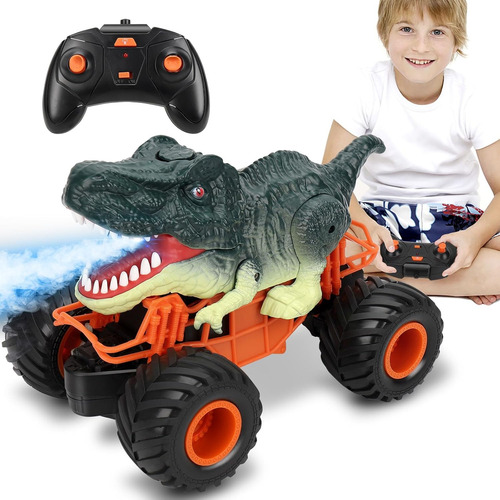 Uniland Rc Monster Car, Camión De Dinosaurio Con Control Rem