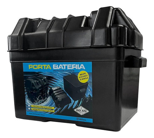 Caja Porta Baterías Náutico Hasta 75 Amp Lancha Barco