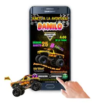 Comprar Invitación Interactiva  Monster Jam, El Toro Loco Botones