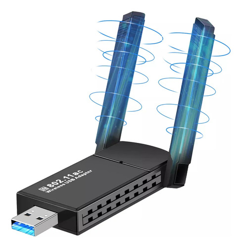 Antena Wifi Usb 3.0 De 1300mbps Receptor Wifi Con Banda Dual