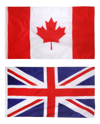 2 Piezas Banderas De Orgullo Nacionales De Reino Unido +