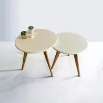Comprar Combo De Mesas Ratonas Auxiliar Escandinavas Nordicas Diseño