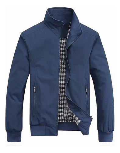 Chamarra Cortavientos Casual Chamarra De Hombre De Color Sól