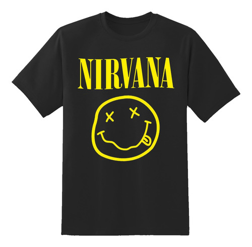 Remera Nirvana 90s Kurt Cobain Rock Retro Vintage