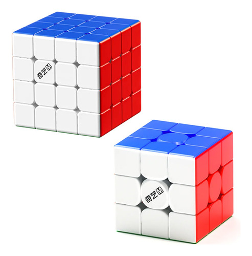 3x3x3 Qiyi M Pro + 4x4x4 Qiyi M Pro Pack Cubo Profesional 