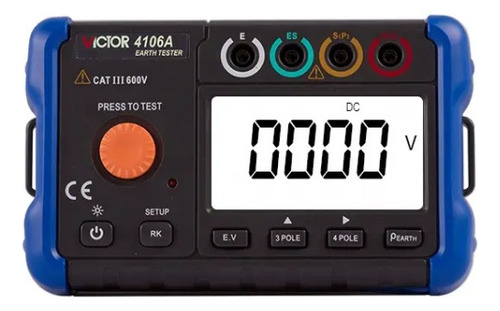 Telurimetro Victor 4106a True Rms Probador Resist A Tierra