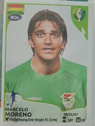 Lámina Album Copa America Brasil 2019 Marcelo Moreno #59