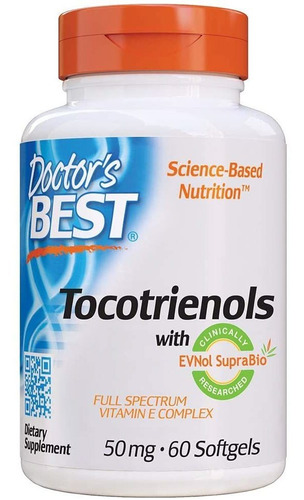 Vitamina E Tocotrienols Doctor's Best 60ct