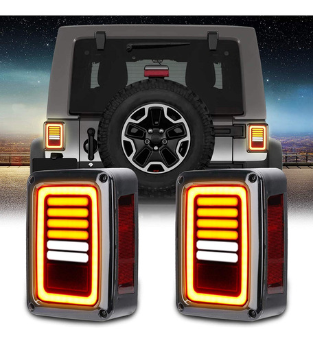 Luz Trasera Ahumada Marcha Atra Freno Para Jeep Wrangler Jk