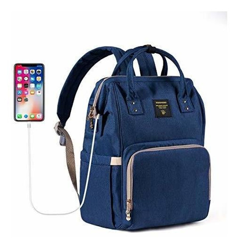 Sunveno Bolsa De Pañales Mochila Con Puerto De Carga Usb, De