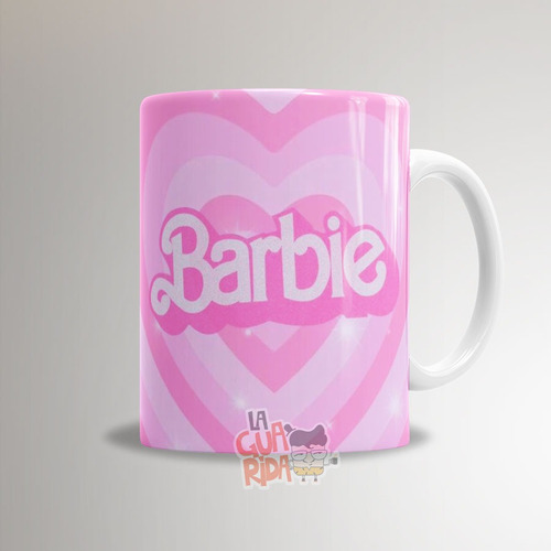 Taza De Cerámica Barbie - Barbie Corazones
