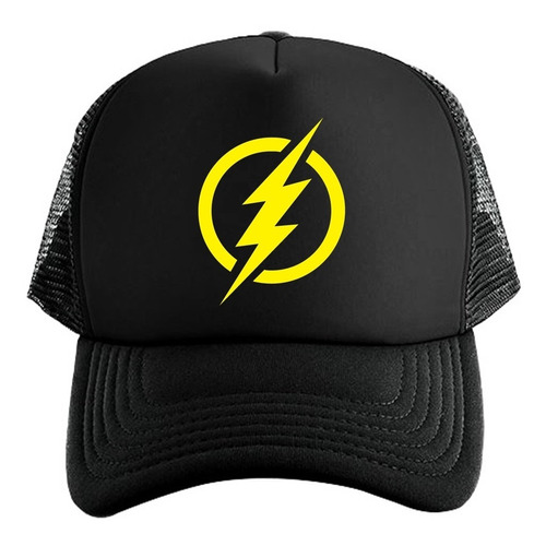 Gorra Black Trucker Flash Barry Allen