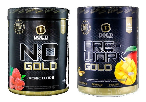 Pack Rendimiento Oxido Nitrico + Pre Work Gold Nutrition