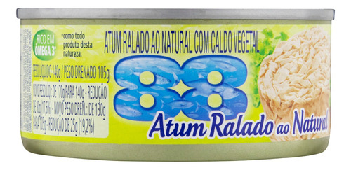 Atum Ralado ao Natural 88 Lata 105g