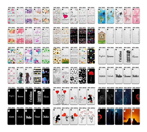 Capinha Mickey Fundo Preto Rostos Mickeys Capa De Celular