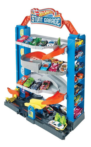 Pista De Juguete Hot Wheels City Stunt Garage Niños Nueva