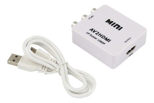 Conversor Rca A Hdmi - Adaptador Av Analógico A Digital