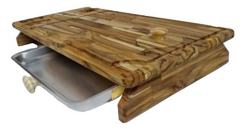 Tabua Grande Carne Churrasco Com Gaveta 60x30cm Tmtsuportes