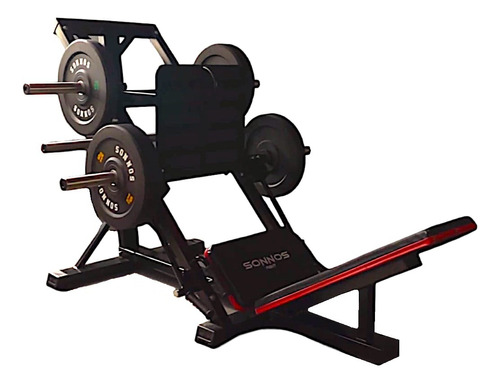 Prensa 45º Sonnos Máquina Piernas Profesional Gym Lingotera Color Negro