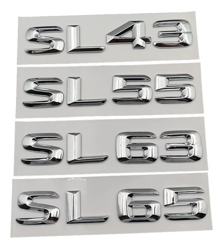 Abs Letras Insignia Del Coche Sl43 Para Mercedes Sl Amg R230