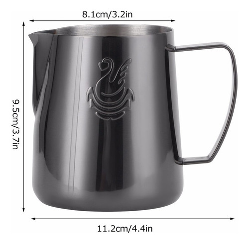 Jarra De Espuma De Leche 400 Ml De Acero Inoxidable Taza De