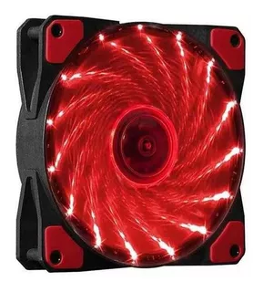 COOLER GAMER LED RED 120MM 3 PIN MOLEX NETMAK NM ROJO PC