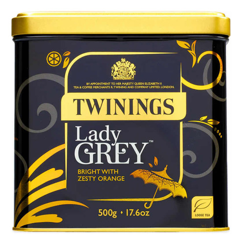 Té Twinings Lady Grey 500 En Hebras En Lata