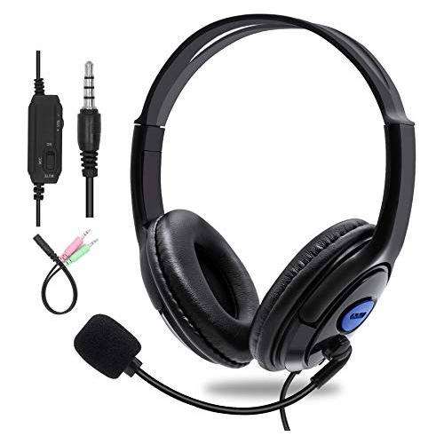 Sumcoo - Auriculares De Ordenador Con Microfono De 0.138 in,