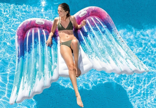 Salvavidas Inflable Alas Angel Montable Intex Envió Gratis