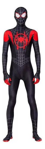 1u De Spiderman Miles Morales Disfraz Con Máscara Cosplay