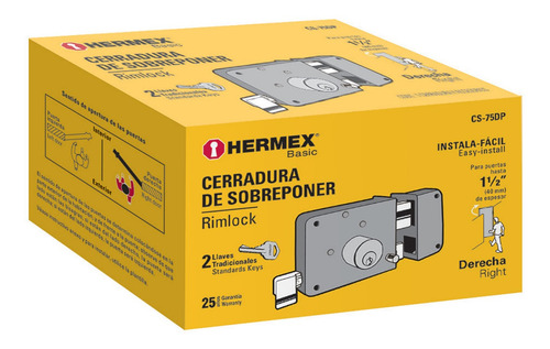 Cerradura De Sobreponer Hermex