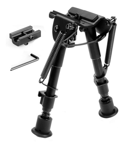 BiPod Rifle Caza Soporte Bi Pie Retráctil Tiro