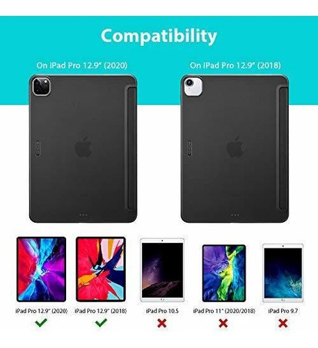 Esr Para iPad Pro 12.9 Estuche 2020 Y 2018, Estuche Intelige