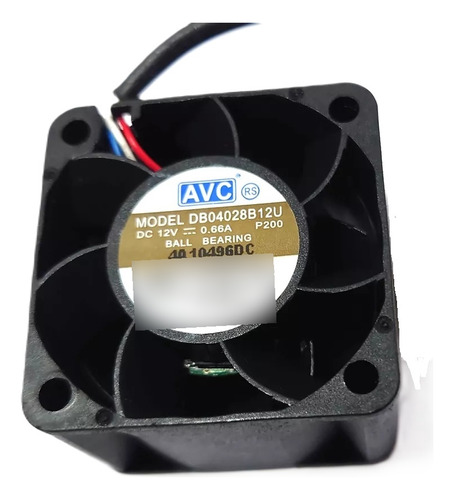 Ventilador Cooler Fan Avc Db04028b12u 12v 0.66a 40mmx28mm 4p