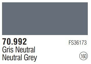 Tinta Neutral Grey 70992 Model Color Vallejo Modelismo