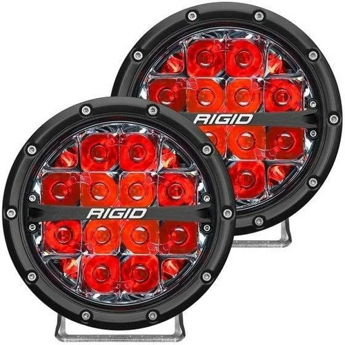 Faros Redondo Rigid 360 Series 6  Spot / Rojo