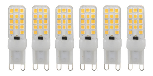Bombilla Led G9, 6 Unidades, Regulable, 5 W, 450 Lm, 28 Perl