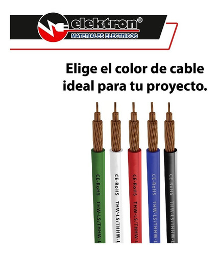 Imagen 5 de 7 de Caja 100mts Cable Blanco Cal 14 Awg Kobrex Vinikob 100%cobre