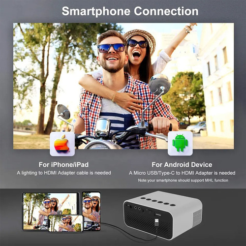 Mini Proyector Portátil Full Hd Smart Android 4k Tv Portátil