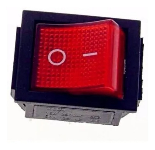 Boton Switch Encendido Y Apagado Rojo Rocker  6pins 16a