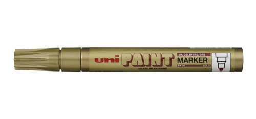 Marcador Permanente Uni Paint Px20 Oro De 2.2 A 2.8mm