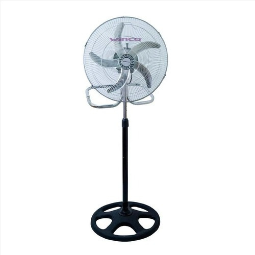 Ventilador 3 en 1 Winco W118 negro con 5 palas color gris de aluminio, 18" de diámetro 220 V