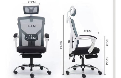 Imagen 6 de 8 de Silla De Oficina Escritorio Reclinable Modelo Ejecutivo