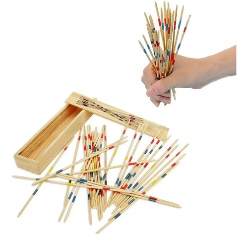Pack 4 Juegos De Madera Damas Chinas Yenga Palitos Chinos