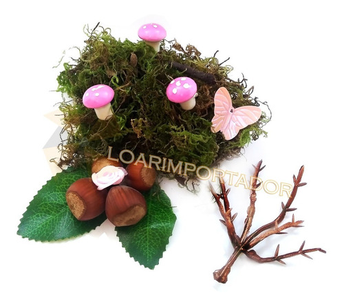 Imagen 10 de 10 de Honguitos Decoraciones Alicia Masha Y El Oso Bosque Selva 10