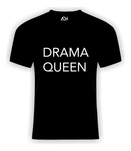 Remera Negra Drama Queen/ Excelente Calidad/ Zona Sur