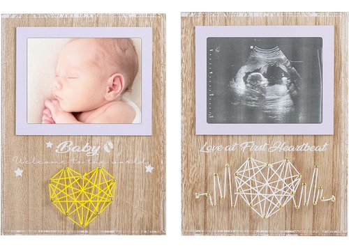 Elekfx New Mom Gifts - New Baby Picuture Frame 2 Pack - Love