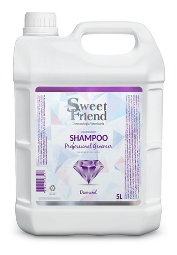 Kit 2 Shampoo Prof. Groomer Diamond - 5l - Sweet Friend  