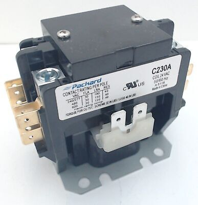 C230a, Definite Purpose Contactor 2 Pole 30 A 24 Coil V  Eej